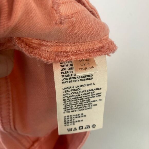 ANTHROPOLOGIE Pilcro High-Rise Skinny Jeans | ankle length pants | apricot | siz - Picture 9 of 10